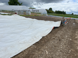 Conventional till tarp application