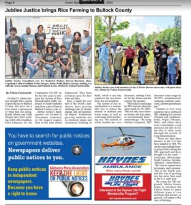 News article about EABBFC partnership with Jubilee Justice Rice 