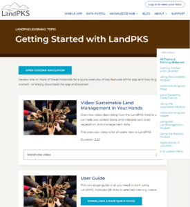 LandPKS Getting Started with LandPKS