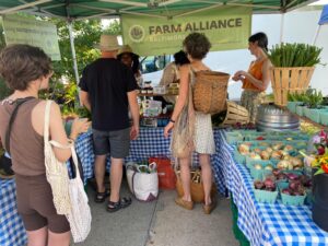 Trainees at Farmers Market