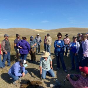 Participants at a soil pit