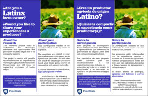 Figure 2: Recruiting material in English and Spanish.