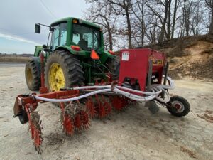 Air Seeder with Tractor