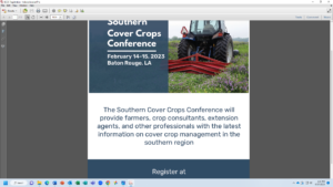 Cover Crop conference