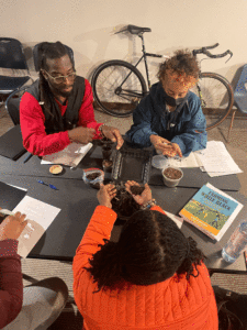 Trainees learn about soil structures